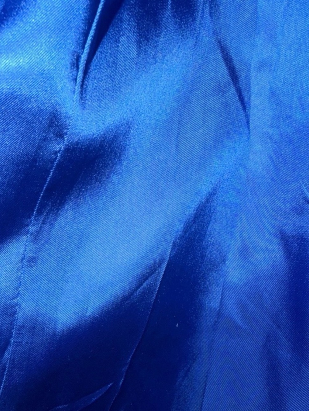 Christian Dior Boutique Royal Blue Wool Coat Gold Crest VTG Size 14 - Picture 7 of 16